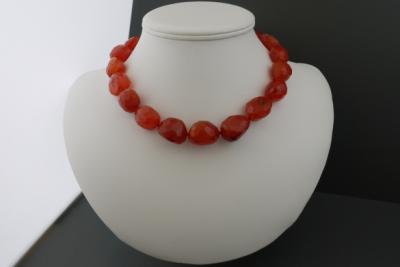 Carneool ( gefacetteerd ) Ketting