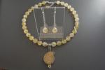 Citrien Ketting/oorhanger-set